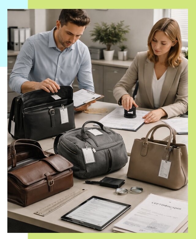 Сертификация сумок в Минусинске от 7621 руб. | Алешин-Мнс