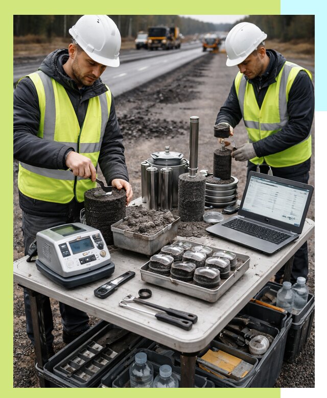 Сертификация асфальта: испытания и подтверждение в Минусинске