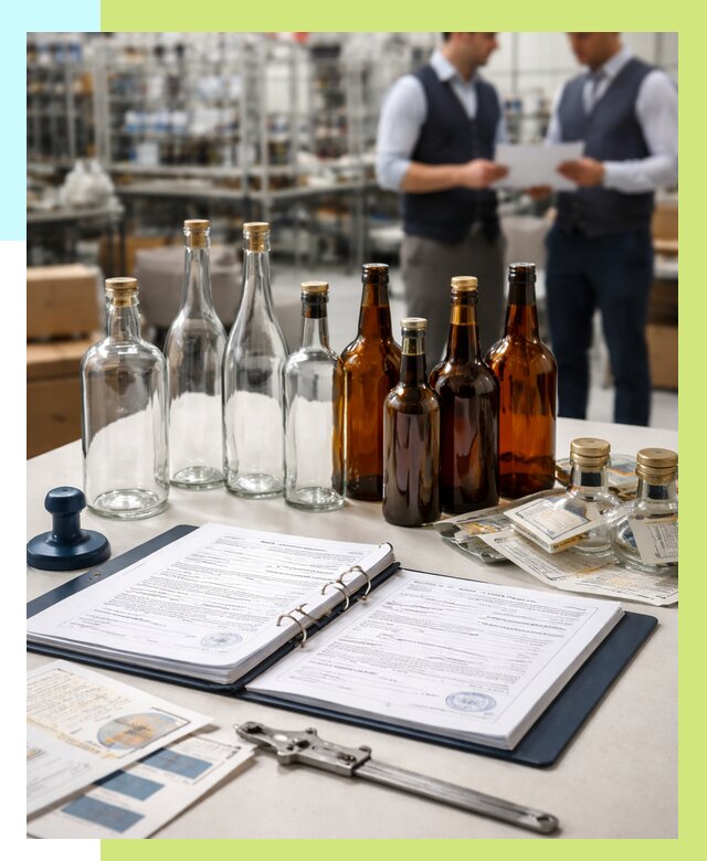 Сертификация стеклянных бутылок в Минусинске от 25403 р. | Алешин-Мнс