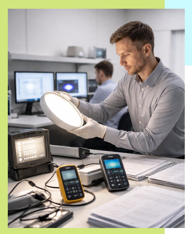 Сертификация светильников в Минусинске: испытания и оформление