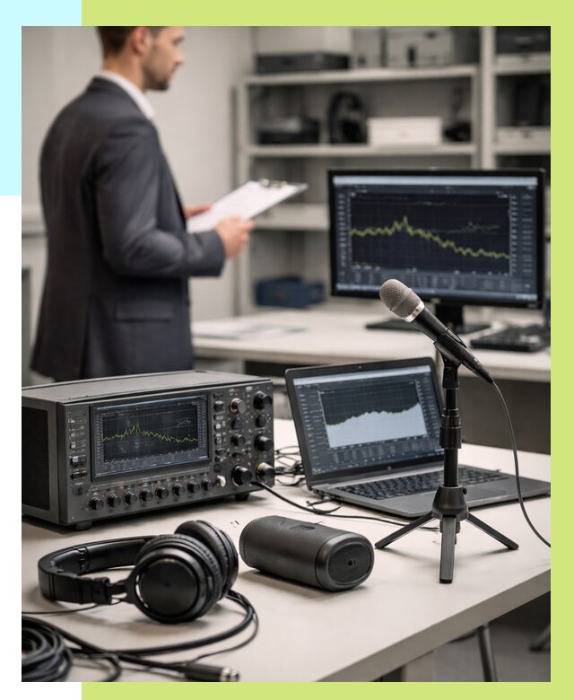 Сертификация аудиотехники в Минусинске от 15242 р., Алешин-Мнс