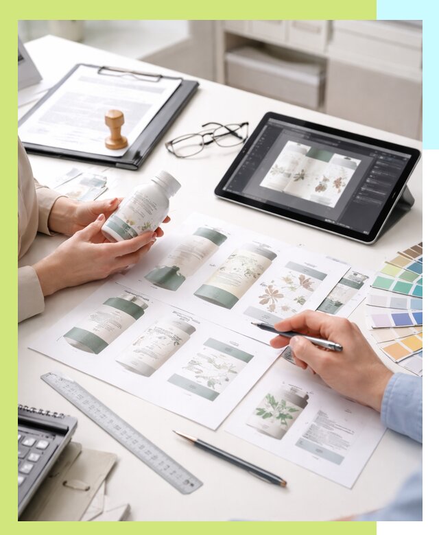 Профессиональная разработка дизайна и текста этикетки продукции в Минусинске