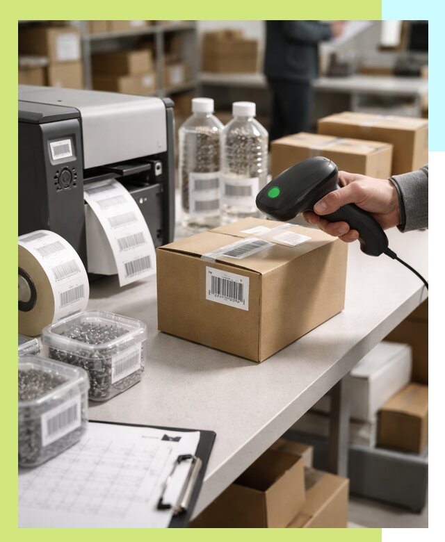 Штрихкодирование продукции и маркировка для продажи в Минусинске