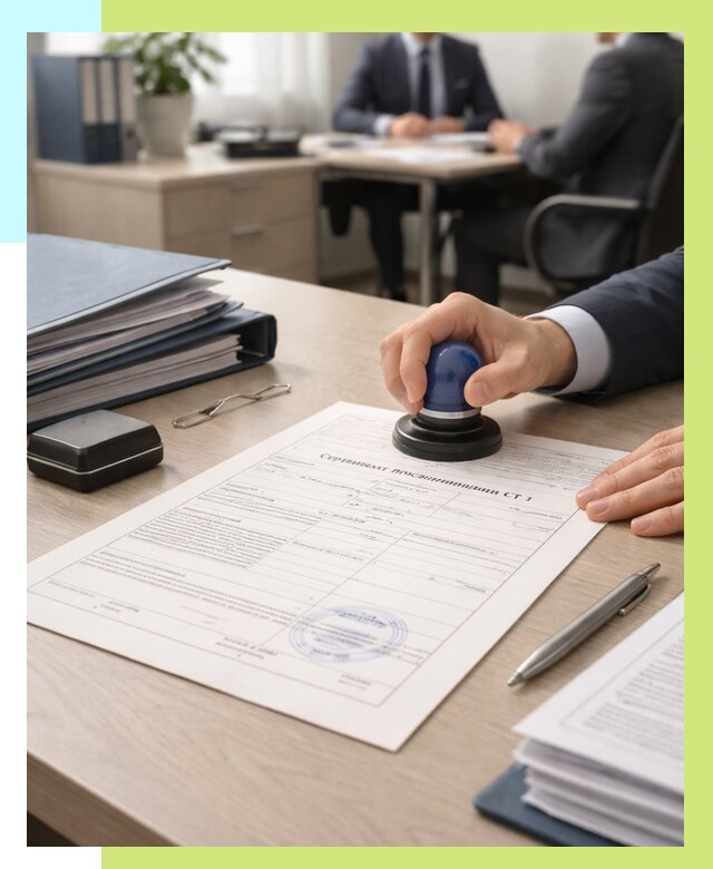 Сертификат происхождения СТ 1 в Минусинске от 4572 р. | Алешин-Мнс