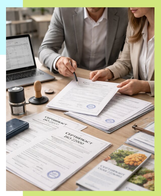 Сертификат ISO 22000 в Минусинске от 40644 р. под ключ | Алешин-Мнс