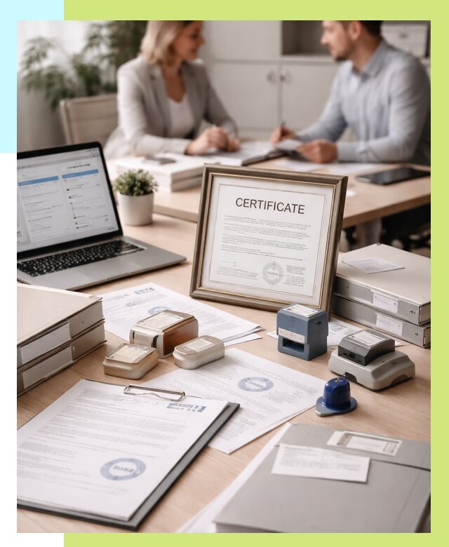 Сертификация компании в Минусинске от 45725 р. | Алешин-Мнс — заказ